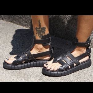 Leather Gladiator Sandal